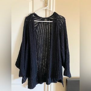 UO Black Crochet Knit Cardigan, S